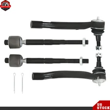 4pcs Front Inner and Outer Tie Rod Ends For 2013-2019 Nissan Altima Maxima Sedan