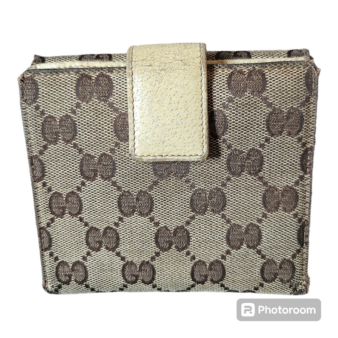 Gucci Monogram Eclipse Wallet Compact Canvas Leat… - image 2