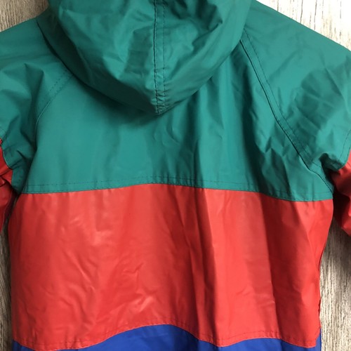 Vintage Thermal Slicks By Essex Color Block Quilted Hooded Jacket Kids Size 6 - Picture 13 of 23