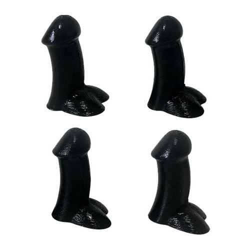 4 Pcs Tire Valve Cap Dick Penis Shape Funny Prank-Gag Wheel Dust Cover Silicone - Picture 9 of 17