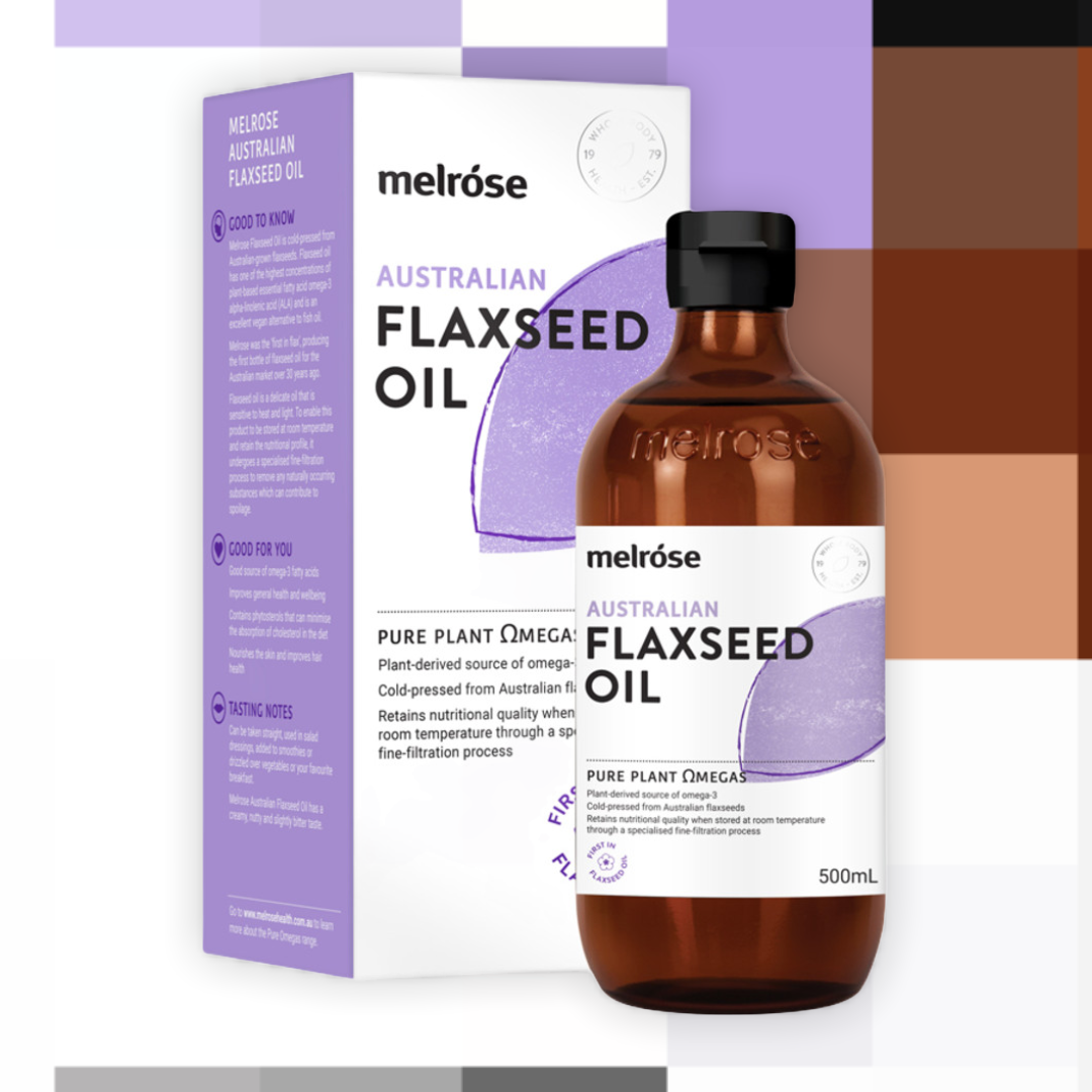 4 x 500ml Melrose Australian Flaxseed Flax Seed Linseed Oil 2 Litre
