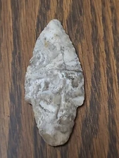 2 3/4" Adena Indian Arrowhead From Colorful Flint Out Of A Midwestern Collection