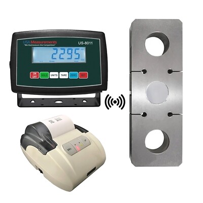 US-TSW150K Wireless Industrial Tension Link Scale 150,000lb x 75 lb with Printer