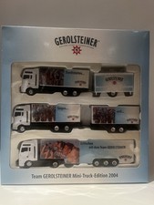 Gerolsteiner Mini Truck Edition 2004 3er Set Limited Edition Radprofi Rennen OVP