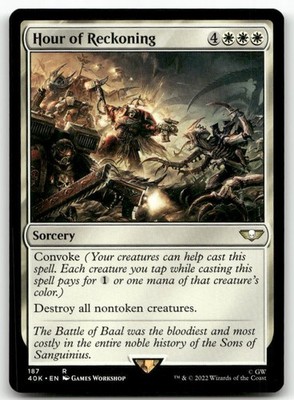 Hour of Reckoning 187 MTG Universes Beyond: Warhammer 40,000 R NM