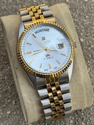 Best Vintage Ricoh Automatic 21j Puch Botton Men's Watch for sale