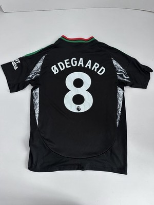 アーセナル ØDEGAARD 8番 シャツ ブラック Arsenal Away Shirt Odegaard Jersey 2024-25 Size L | eBay