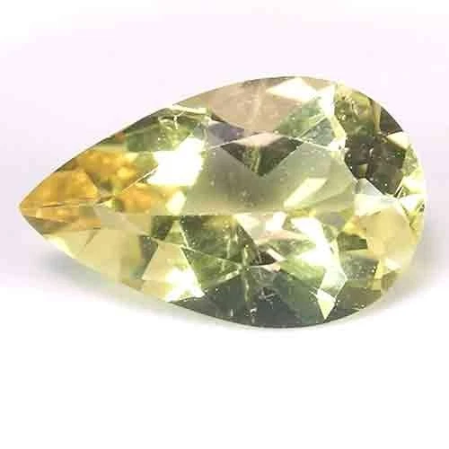 ~GRACEFUL~ NATURAL GLODEN ORANGE COLOR HELIODOR BERYL GEM 1.7CT - PEAR CUT