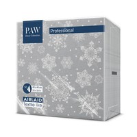 Paw Airlaid Servietten 40X40Cm 50 Stk Weihnachten Schneeflocken