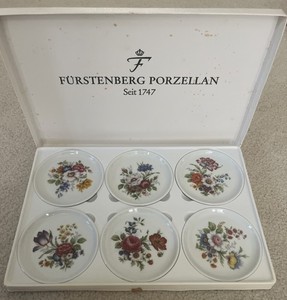 Set Of Dishes  6 items Furstenberg Porcelain Manufactory Germany Hand Drawn