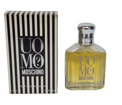 UOMO By Moschino Men 2.5oz/75ml Perfumed Deodorant Spray RARE