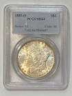 1885-O MORGAN SILVER DOLLAR PCGS MS64