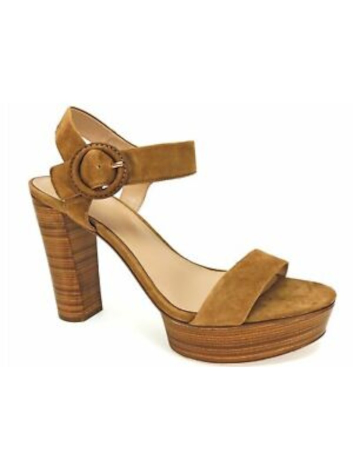 VIA SPIGA Womens Brown 15 Platform Ira Almond Toe Leather Sandals 10 M 16190₽