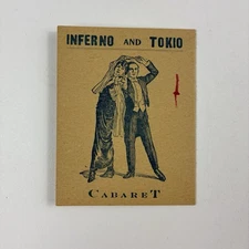 Inferno And Tokio Cabaret Night Club Havana Cuba Advertising Flyer 1940's 50's