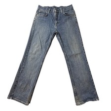 Wrangler Jeans Boys 12 Husky Blue 5RHHWIN Straight Leg Stretch Adjustable Waist