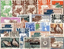Nouvelle Caledonie - New Caledonia 100 timbres différents neufs et oblitérés