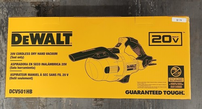 #ad DeWalt DCV501HB 20V Cordless Dry Hand Vacuum Tool only $129.99