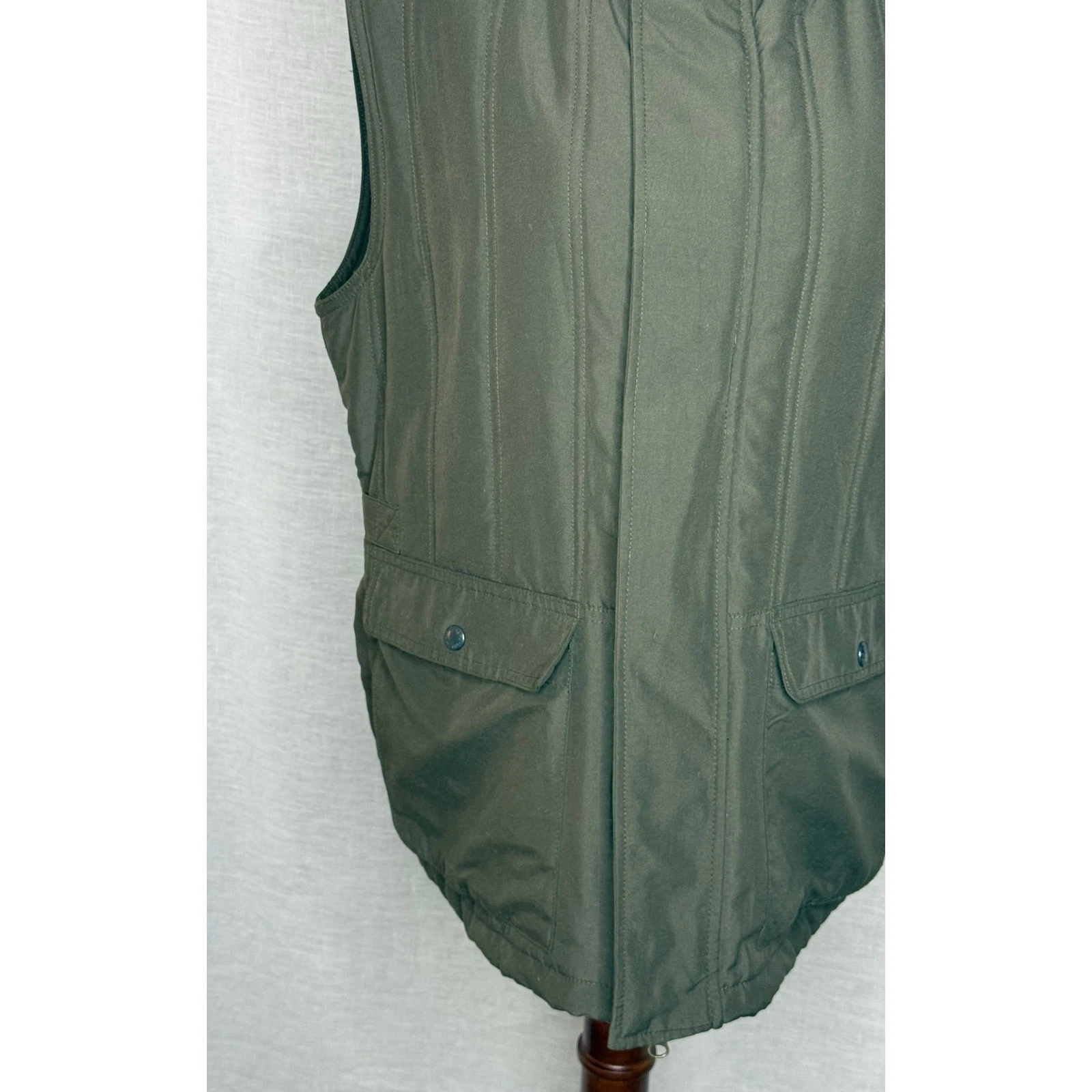 Men's Quilted Olive Green Orvis VestSize Medium