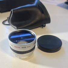Kenko SGW-05 0.5x Wide Angle Conversion Lens Screw Mount 30.5-37mm Case