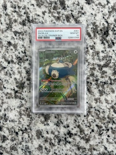 2023 POKEMON SVP EN-SV BLACK STAR PROMO 151 ELITE TRAINER BOX SNORLAX PSA 10
