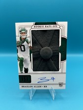 2024 NFL Panini National Treasures Braelon Allen Rookie Hats Off button top auto