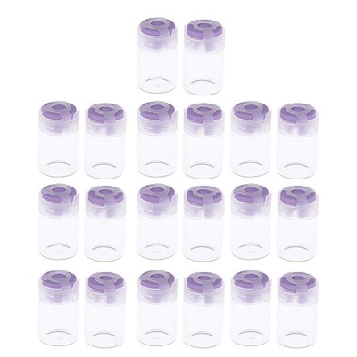 20 Stück Mini Glasflaschen rund süß mit Stopfen kleine kleine Gläser Fläschchen 5 ml