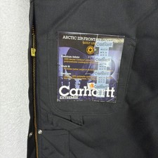 Carhartt Yukon Zip-To-Waist Biberalls Mens 44x34 R33 BLK Black NWT Bibs Overalls