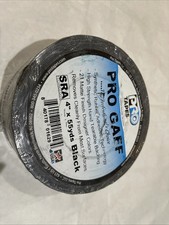 Pro Tapes PRO GAFF Black Gaffer Tape 4" x 55yds Matte Finish Roll NEW