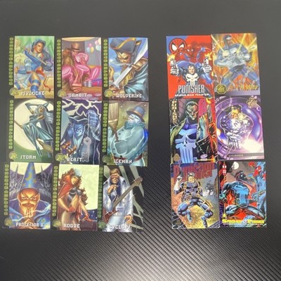SkyBox Marvel Annual Chromium 1995 X-Men Spider-Man Limited Edition 18 Card Lot