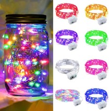 8 Pack Fairy Lights 7Ft 20 LED Twinkle String Lights Battery Operated Waterproof