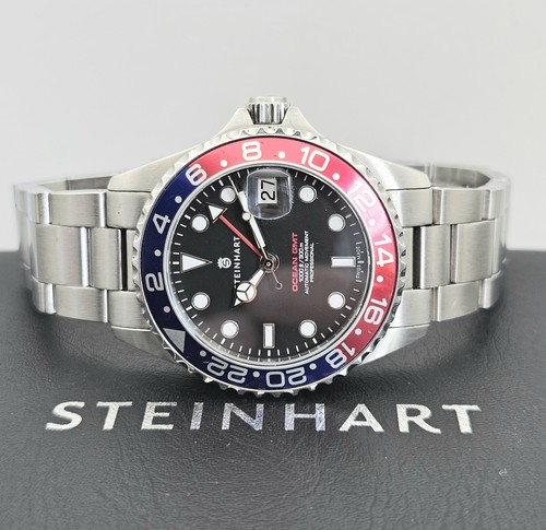 Steinhart Ocean GMT - Men's Watch - Steel - Automatic Full Set