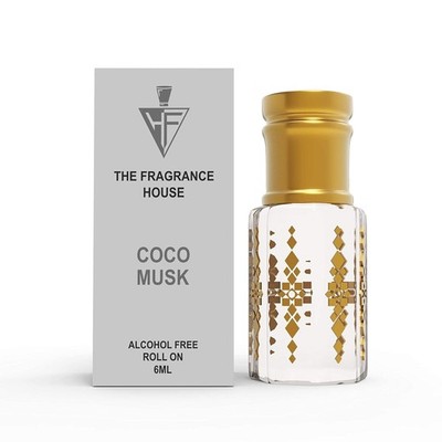 Choco Musk Concentrated Perfume Oil, 6 Ml Attar long lasting 100% Non Alcoholic