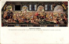 Ak Augsburg in Schwaben, Weberhaus  Ungarnschlacht 955, Augsburger... - 4955269