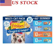 Gravy Variety Pack Wet Cat Food 5.5 oz Cans 40 Pack 4 Selicious Flavors 3.21 per gallon