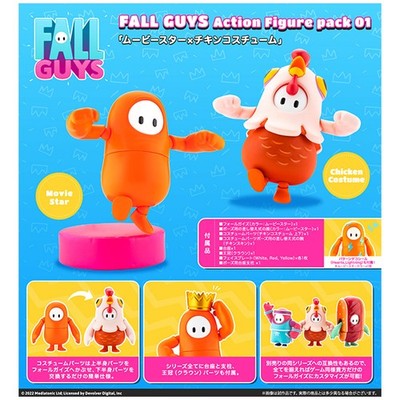 Fall Guys Action Figure Pack 01 ''Movie Star x Chicken Costume''