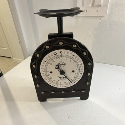 Soehnle 8 Mechanical Kitchen Scale Analogue w/ Tray Black Vintage (non-working)