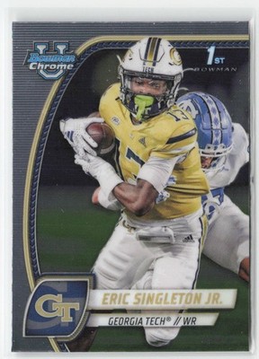 Eric Singleton Jr. 2024 Bowman University Chrome #71 Georgia Tech Yellow Jackets