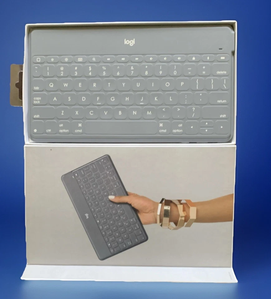 Logitech Keys-To-Go Slim Bluetooth Keyboard for iPhone, iPad, & Apple TV   stand - Image 3 of 3