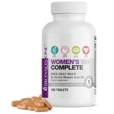Bronson ONE Daily Womens 50+ Complete MultiVitamin MultiMineral, 180 Tablets