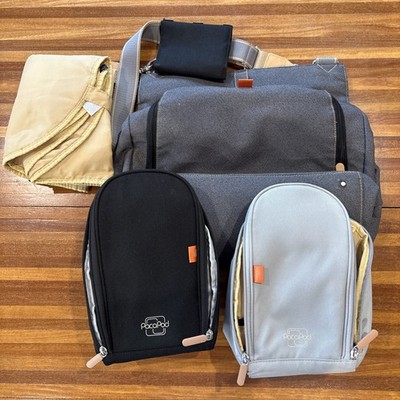 Pacapod Oban Charcoal Baby Changing Bag With Pods