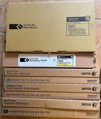 Toner Xerox WC 7120/7220 3 x Original 1 x kompatibel + 1 x RTB Toner Waste ,CMYK