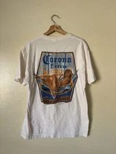 Vtg Corona Extra Shirt Good Girl Beach T-Shirt M ODM 2005 y2k hook ups 
