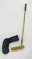 Sutters Mill Gold Promotional Putter Wood Shaft 35 inches Leather Grip RH w/ HC