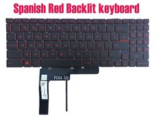 Spanish Red Backlit keyboard for MSI S1N-3EUS2V2-SA0 GF66 GF76 GL66 GL76