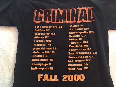 Eminem Marshall Mathers LP USA Anger Management Tour 2000 T