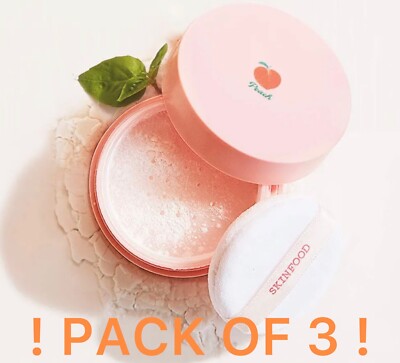 ! 3er PACK! SKINFOOD Peach Cotton Multi Finish Powder Mini 5g   K-Beauty  