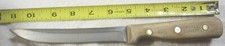 61 S Chicago Cutlery USA Walnut Wood Handle 61S Boning Knife 6" Blade VTG