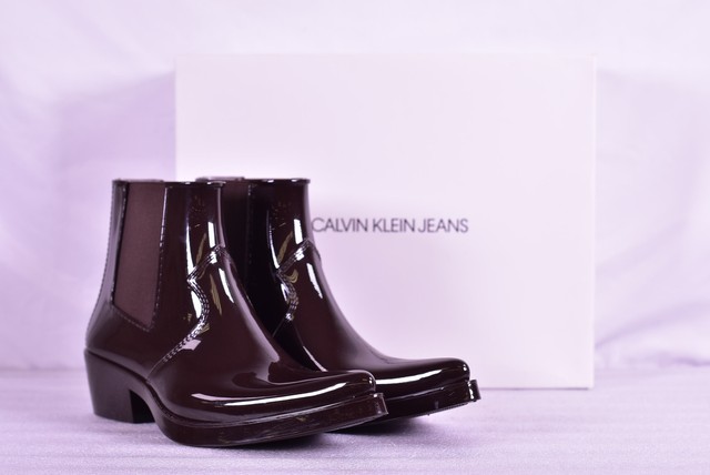 calvin klein rubber boots mens