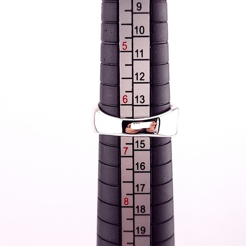 Tiffany & Co. Sterling Silver Elsa Peretti Open Side Ring Size 6.5 Italy - Picture 5 of 8