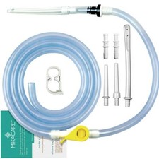 Enema Tubing Pack for Bucket and Silicone Bag - Includes Clamp, Stopcock, 4 N...